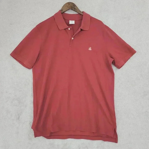 Brooks Brothers Slim Fit Performance Polo Red Men's XL Supima   29PT - Picture 1 of 6
